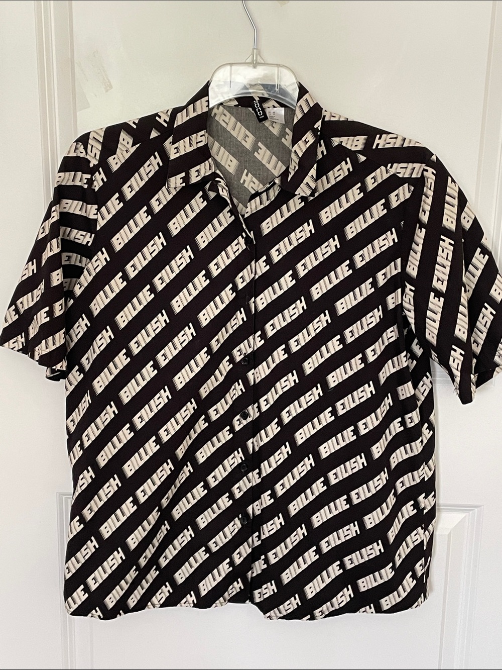 Billie Eilish Oversized Button Down Shirt XS Pop Music